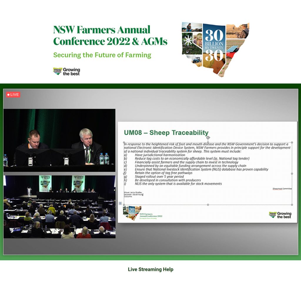 live stream nsw farmers conference